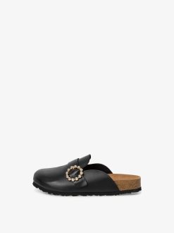 Tamaris Mule En Cuir - Noir | Mules