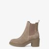 Tamaris Bottine Chelsea En Cuir - Marron | Bottines