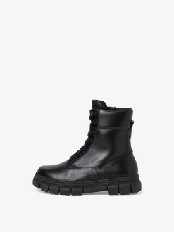 Tamaris Bottine En Cuir - Noir | Bottines