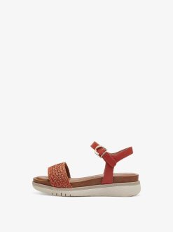 Tamaris Sandale A Talon - Orange | Des Sandales