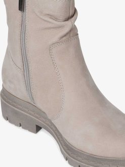 Tamaris Bottine En Cuir - Gris | Bottines