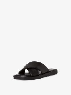 Tamaris Mule En Cuir - Noir | Mules