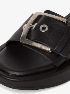 Tamaris Mule En Cuir - Noir | Mules