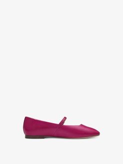 Tamaris Ballerine En Cuir - Rose | Ballerines