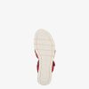 Tamaris Sandale A Talon En Cuir - Rouge | Des Sandales