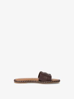 Tamaris Mule En Cuir - Marron | Mules