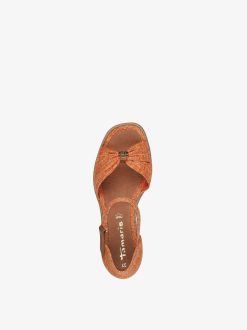 Tamaris Sandale A Talon - Orange | Des Sandales