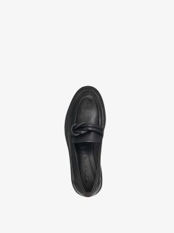 Tamaris Babouche En Cuir - Noir | Chaussures Basses Et Pantoufles