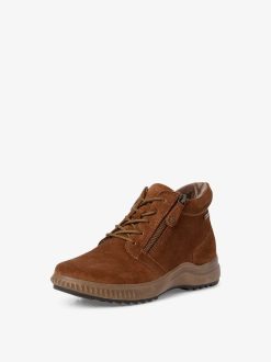 Tamaris Bottine En Cuir - Marron | Bottines