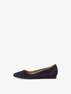 Tamaris Ballerine En Cuir - Bleu | Ballerines