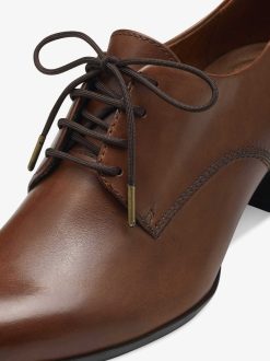 Tamaris Trotteur En Cuir - Marron | Chaussures Basses Et Pantoufles