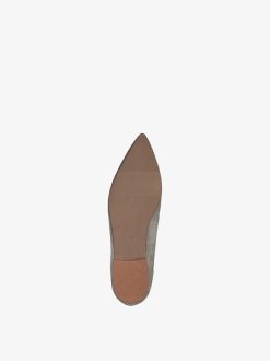 Tamaris Ballerine En Cuir - Beige | Ballerines