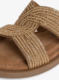 Tamaris Mule En Cuir - Metallise | Mules