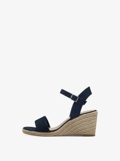 Tamaris Sandale A Talon - Bleu | Des Sandales