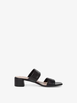 Tamaris Mule En Cuir - Noir | Mules