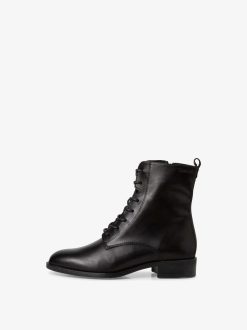 Tamaris Bottine En Cuir - Noir | Bottines