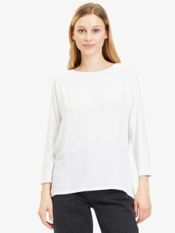 Tamaris Chemise A Manches Longues - Blanc | Chemises Et Hauts