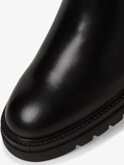 Tamaris Bottine Chelsea En Cuir - Noir | Bottines