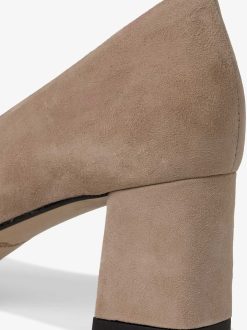 Tamaris Escarpins En Cuir - Beige | Pompes