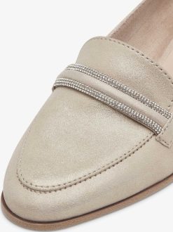 Tamaris Babouche En Cuir - Beige | Chaussures Basses Et Pantoufles