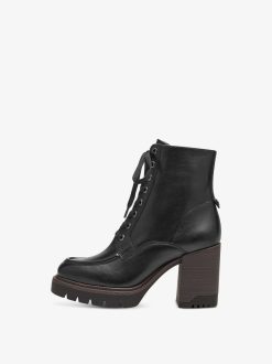 Tamaris Bottine En Cuir - Noir | Bottines