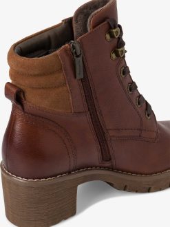 Tamaris Bottine En Cuir - Marron | Bottines