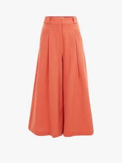 Tamaris Pantalon Jupe-Culotte - Marron | Pantalons Et Jeans