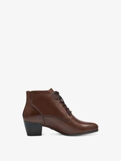 Tamaris Bottine En Cuir - Marron | Bottines