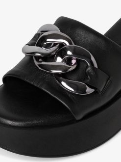 Tamaris Mule En Cuir - Noir | Mules