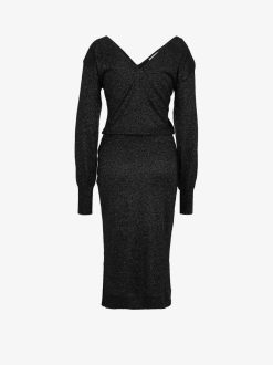 Tamaris Robe Tricotee - Noir | Robes Et Jupes