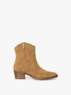 Tamaris Bottine En Cuir - Marron | Bottines