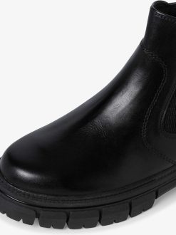 Tamaris Bottine Chelsea En Cuir - Noir | Bottines