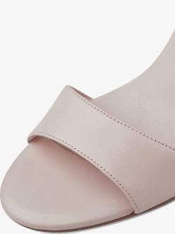 Tamaris Sandale A Talon En Cuir - Rose | Des Sandales