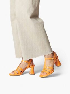 Tamaris Sandale A Talon - Orange | Des Sandales