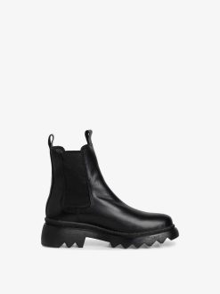 Tamaris Bottine Chelsea En Cuir - Noir | Bottines