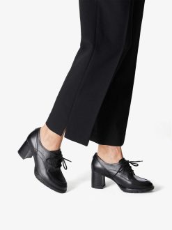 Tamaris Trotteur En Cuir - Noir | Chaussures Basses Et Pantoufles