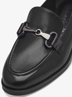 Tamaris Babouche En Cuir - Noir | Chaussures Basses Et Pantoufles