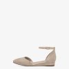 Tamaris Ballerine En Cuir - Beige | Ballerines