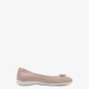 Tamaris Ballerine En Cuir - Rose | Ballerines