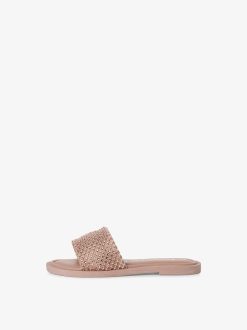 Tamaris Mule En Cuir - Rose | Mules