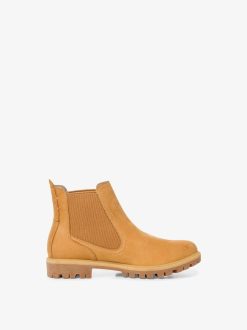 Tamaris Bottine Chelsea En Cuir - Jaune | Bottines