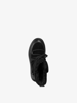 Tamaris Bottine En Cuir - Doublure Chaude Noire | Bottines