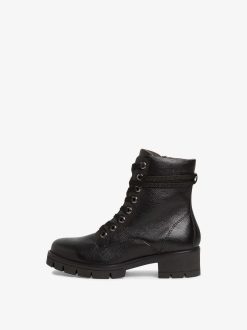 Tamaris Bottine En Cuir - Noir | Bottines