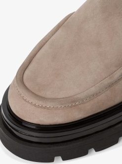 Tamaris Bottine Chelsea En Cuir - Beige | Bottines