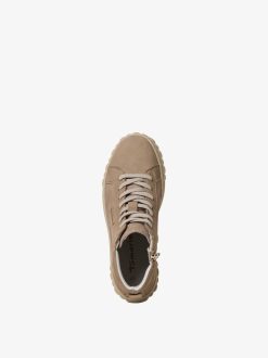 Tamaris Bottine En Cuir - Beige | Bottines