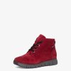 Tamaris Bottine En Cuir - Rouge | Bottines