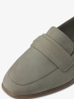 Tamaris Babouche En Cuir - Vert | Chaussures Basses Et Pantoufles