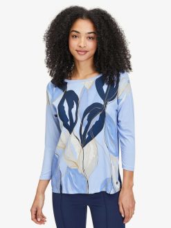 Tamaris Chemise A Manches Longues - Bleu | Chemises Et Hauts