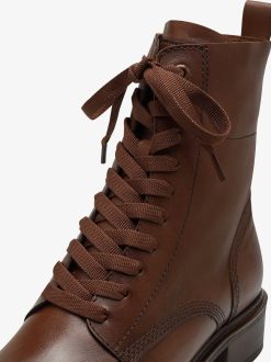 Tamaris Bottine En Cuir - Marron | Bottines