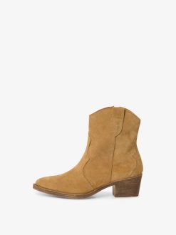 Tamaris Bottine En Cuir - Marron | Bottines